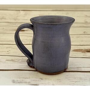 Handcrafted 4" Ceramic Mug in Matte Purple
